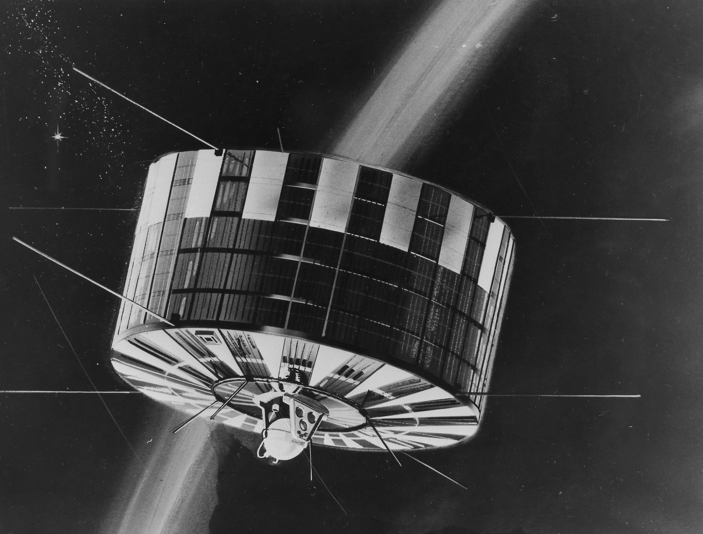 Illustration of the Transit-4A satellite